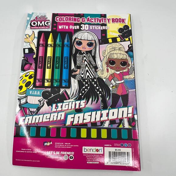 Disney L.O.L. Surprise Coloring & Activity Book w/Over 30 Stickers NEW - Picture 6 of 6